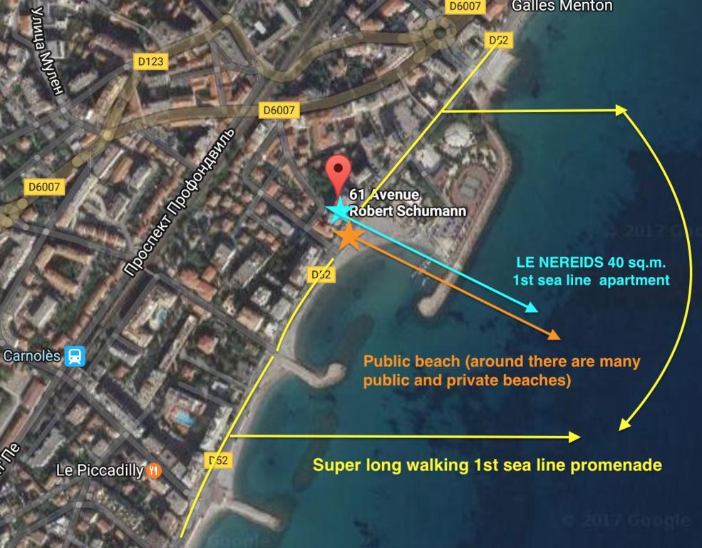 Ferienwohnung Les Nereids Beach Roquebrune-Cap-Martin Exterior foto